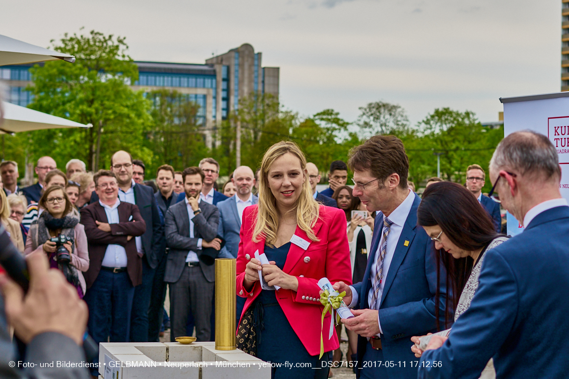 11. Mai 2017 - Grundsteinlegung für die LOGE und dem Kulturquadrat in Neuperlach